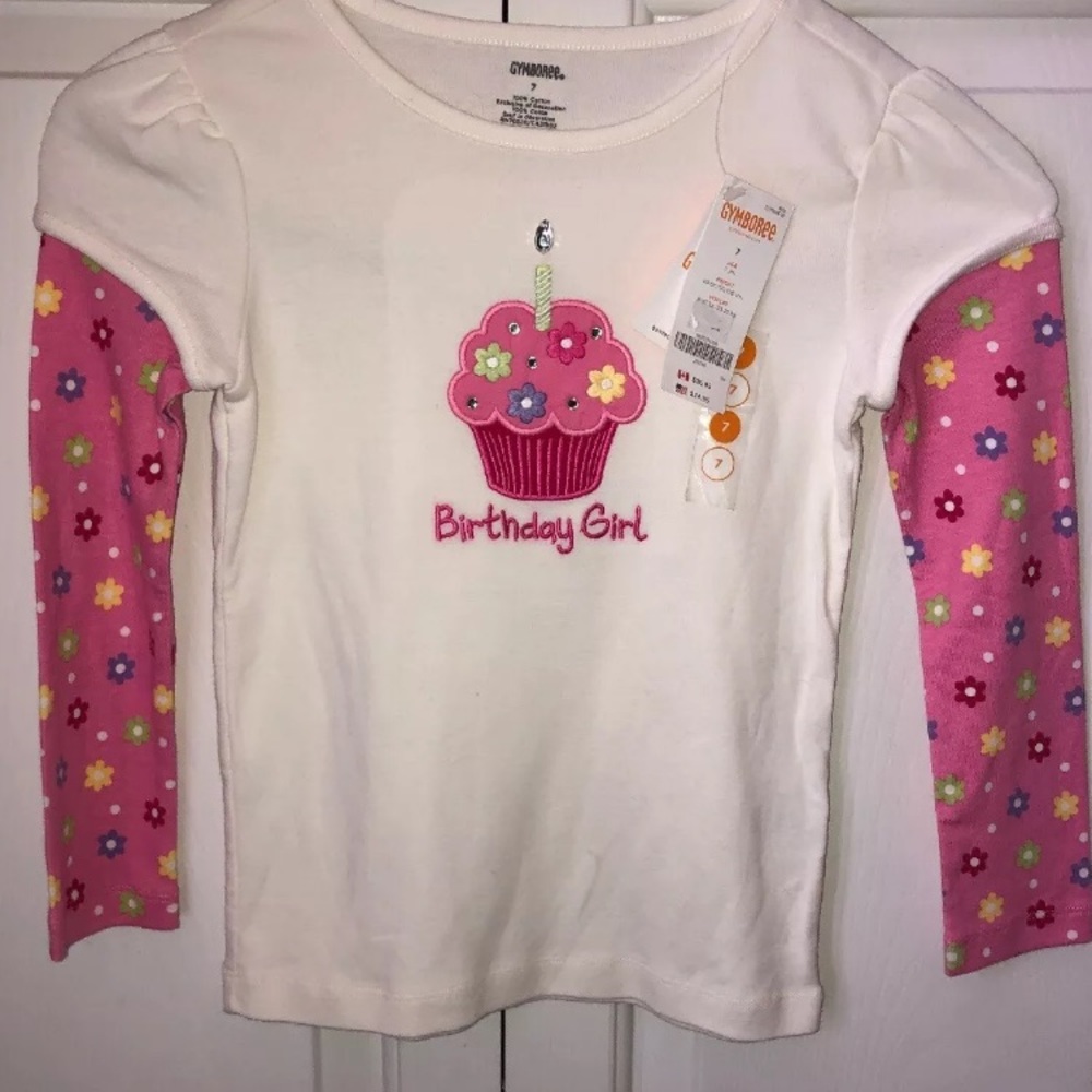 Gymboree Girls Birthday Shirt NWT Sz 7